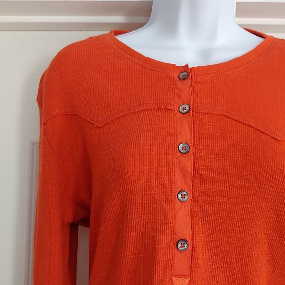 Bootheel Trading Y2K Orange Cowgirl Rodeo Country Western L-Sleeve Shirt L - Picture 2 of 10